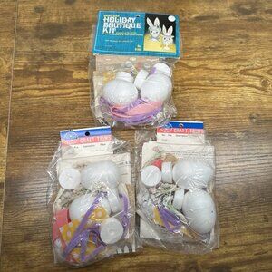 VINTAGE 70s 80s WALCO Holiday Boutique Kit No. 6160 DIY Easter Kits Set Of 3